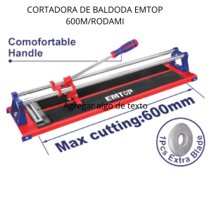 Cortadora de baldoda emtop